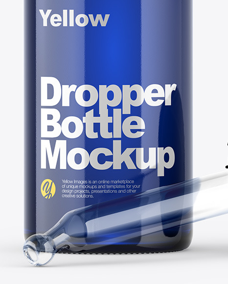 Download Opened Blue Dropper Bottle Mockup In Bottle Mockups On Yellow Images Object Mockups PSD Mockup Templates