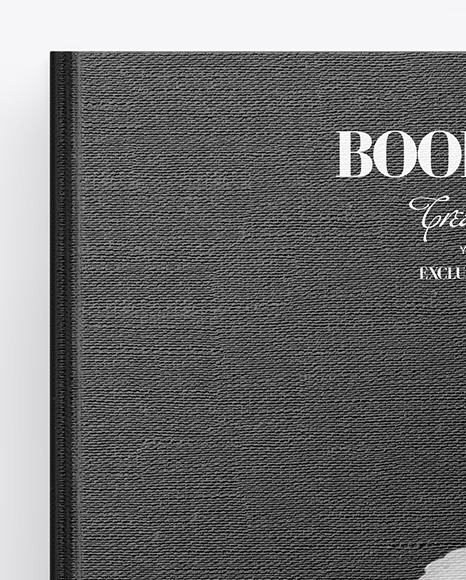 Book w  Fabric Cover Mockup PSD #1