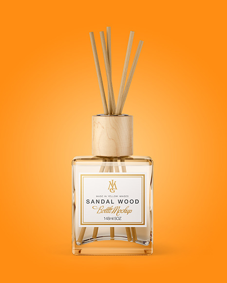 Download Reed Diffuser Glass Bottle Mockup in Bottle Mockups on ...