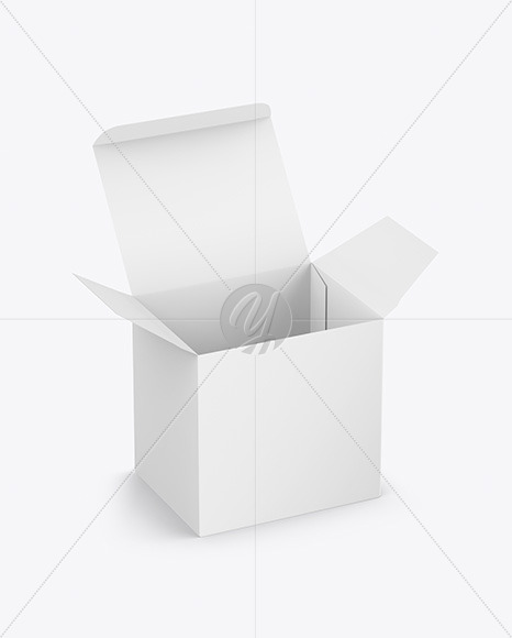 Download Opened Paper Box Mockup In Box Mockups On Yellow Images Object Mockups