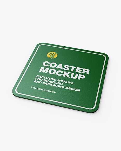 Download Paper Beverage Coaster Mockup In Stationery Mockups On Yellow Images Object Mockups PSD Mockup Templates