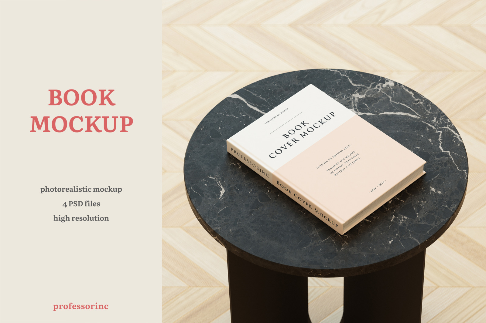 Download Book Cover Mockup In Product Mockups On Yellow Images Creative Store PSD Mockup Templates