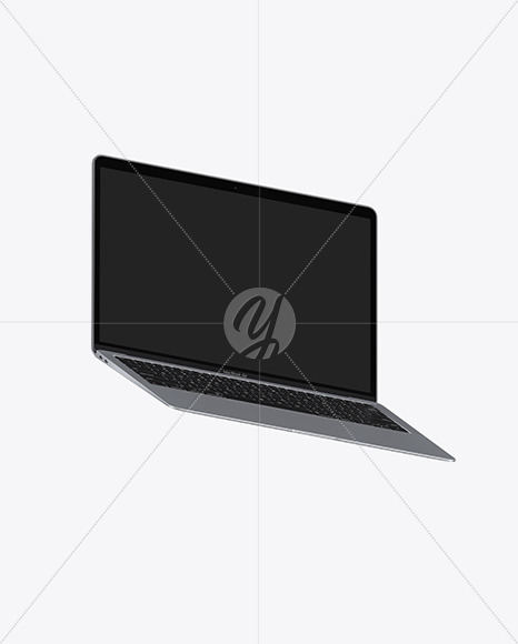 Download Space Gray Macbook Air Mockup In Device Mockups On Yellow Images Object Mockups PSD Mockup Templates