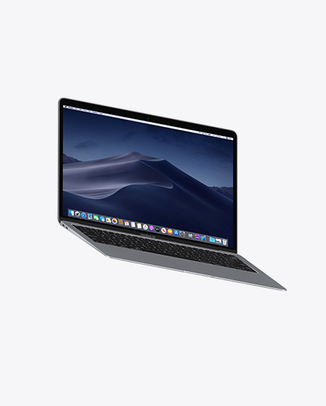 Download Space Gray Macbook Air Mockup In Device Mockups On Yellow Images Object Mockups PSD Mockup Templates