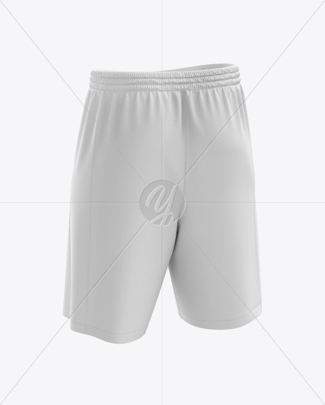 Men S Basketball Shorts Mockup Back Half Side View In Apparel Mockups On Yellow Images Object Mockups