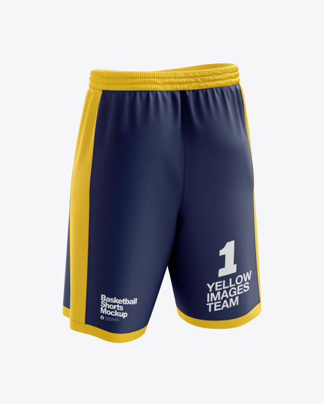 Men’s Basketball Shorts mockup (Back Half Side View) - Free Download ...