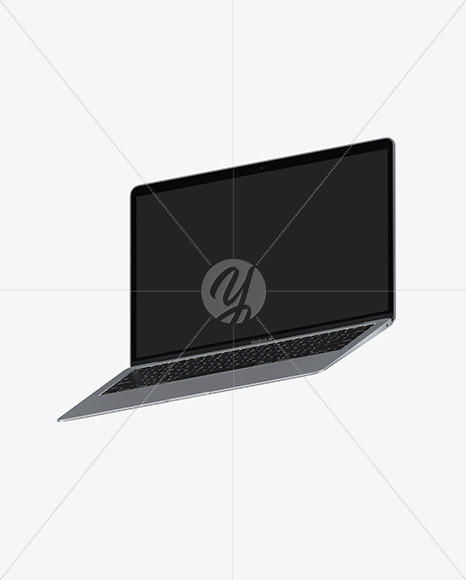 Download Space Gray Macbook Air Mockup In Device Mockups On Yellow Images Object Mockups PSD Mockup Templates