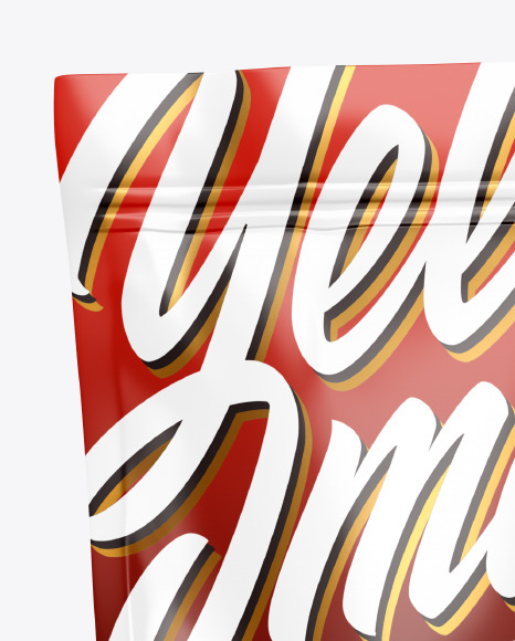 Glossy Stand Up Pouch Mockup PSD #2