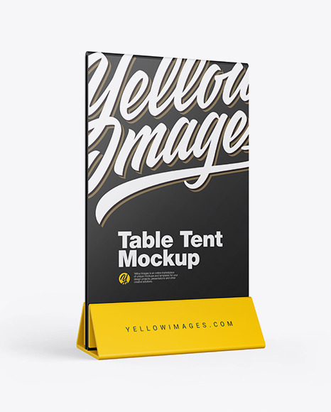 Download Plastic Table Tent Mockup In Stationery Mockups On Yellow Images Object Mockups