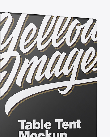 Plastic Table Tent Mockup PSD #5