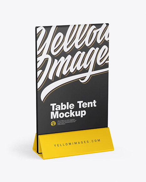 Download Plastic Table Tent Mockup In Outdoor Advertising Mockups On Yellow Images Object Mockups Yellowimages Mockups