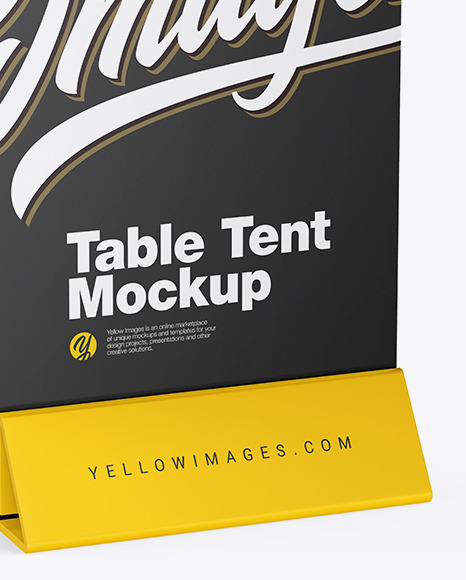 Download Plastic Table Tent Mockup In Outdoor Advertising Mockups On Yellow Images Object Mockups Yellowimages Mockups