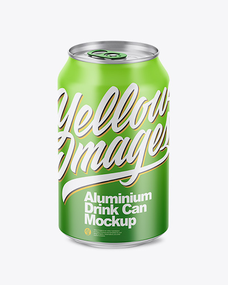 Download 350ml Matte Aluminium Can Mockup In Can Mockups On Yellow Images Object Mockups