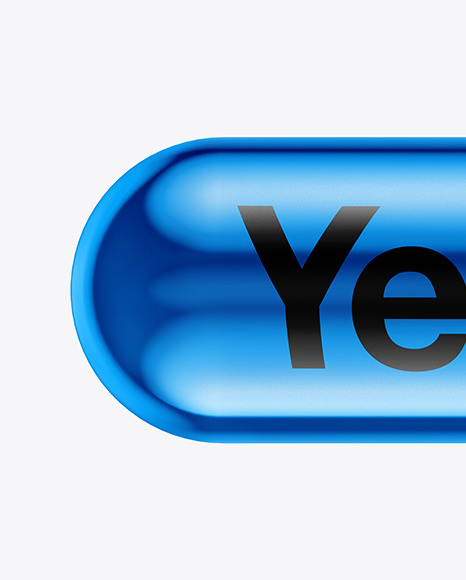Metallic Pill Mockup PSD #2