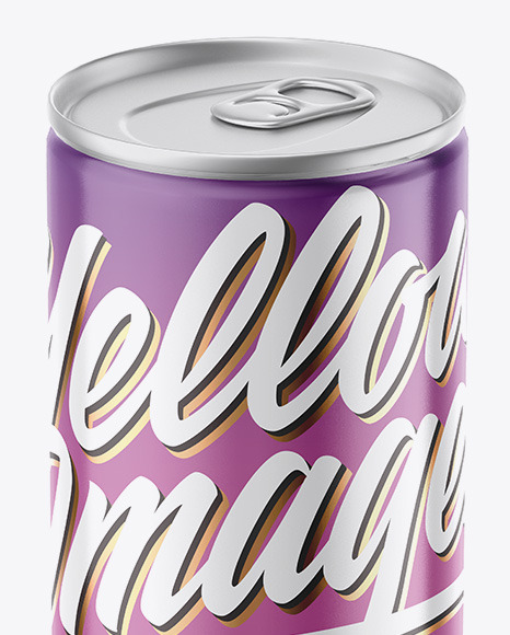 Metallic Drink Can w  Glossy Finish Mockup PSD #5