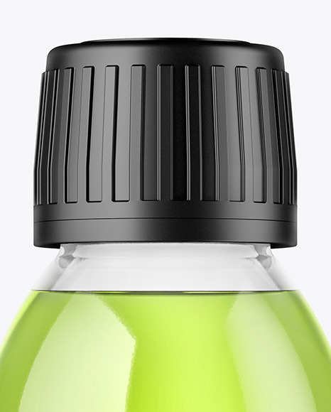 Clear Glass Bottle Mockup PSD #2