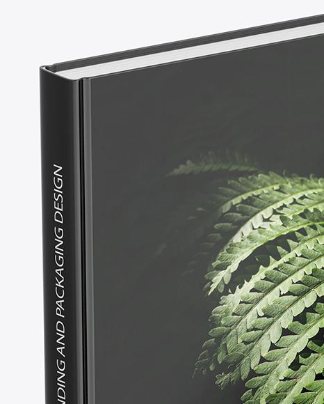Book w  Glossy Cover Mockup   High Angle View PSD #2