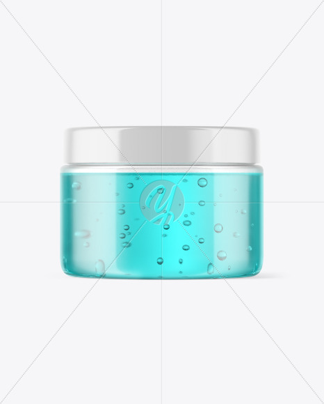 Download Clear Jar With Gel Mockup In Jar Mockups On Yellow Images Object Mockups PSD Mockup Templates