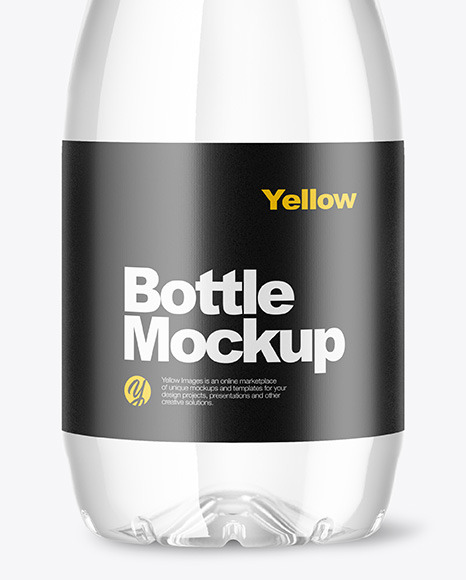 Clear Bottle Mockup PSD #1