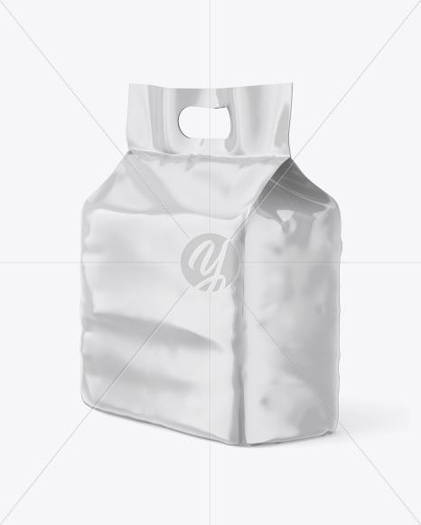 Glossy Diapers Pack Mockup in Bag & Sack Mockups on Yellow ...