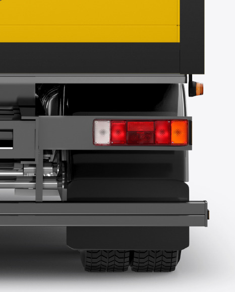 Truck Mockup   Back View PSD #1