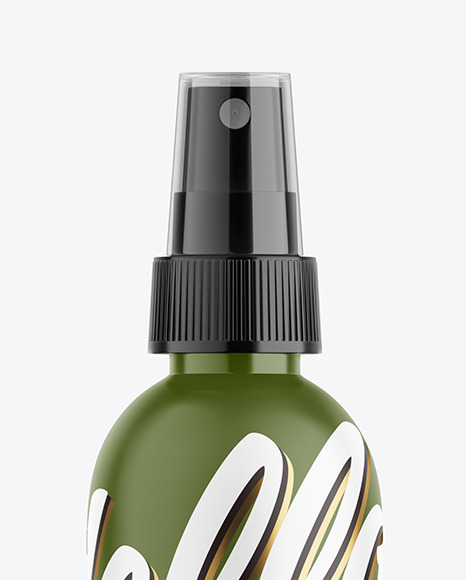 Matte Spray Bottle Mockup PSD #2
