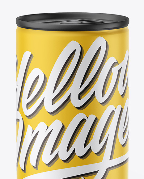 Matte Drink Can Mockup PSD #6