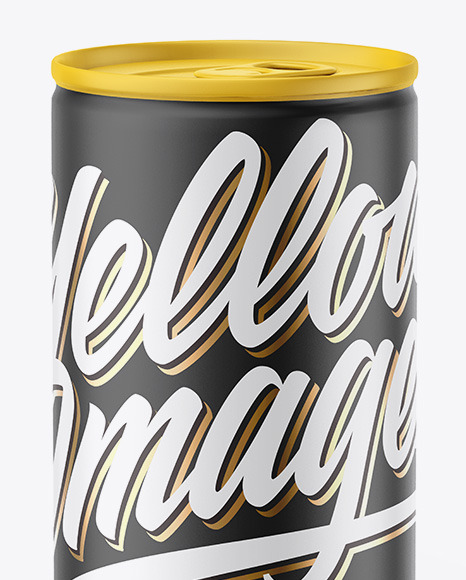 Matte Drink Can Mockup PSD #7