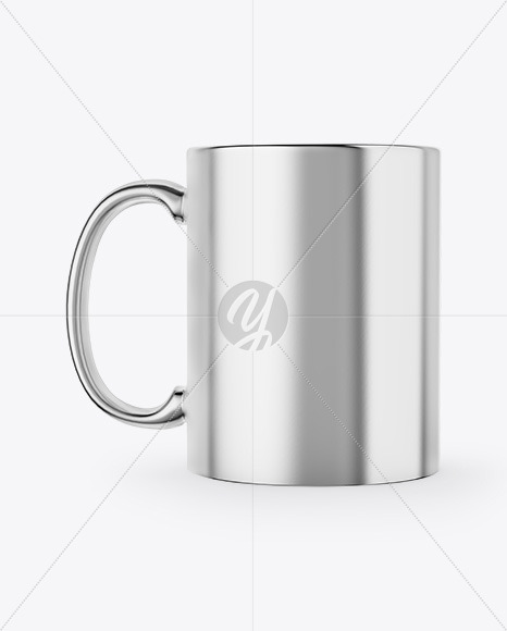 Download Metal Mug Mockup In Cup Bowl Mockups On Yellow Images Object Mockups PSD Mockup Templates