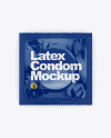 Glossy Condom Packaging Mockup