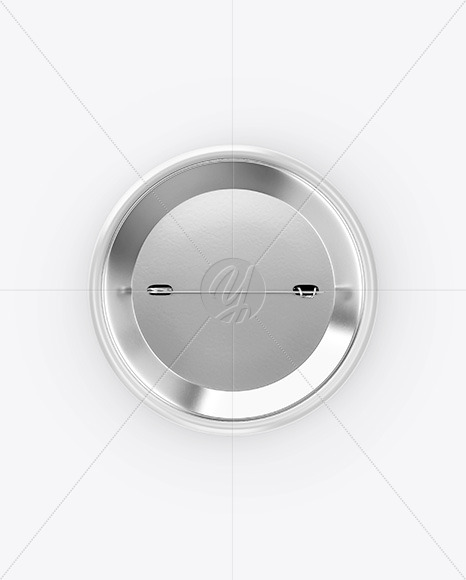 Circle Button Pin Mockup   Front   Back Views PSD #6