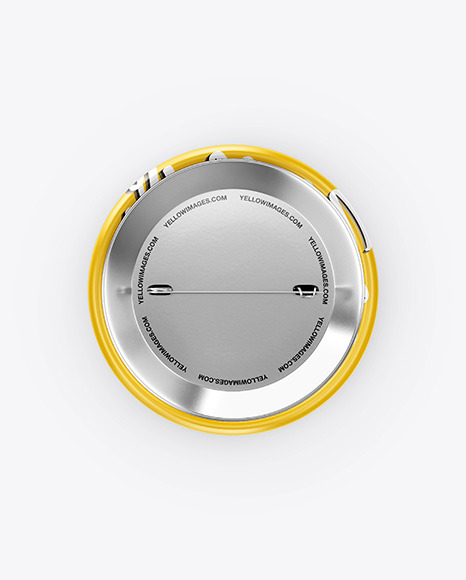 Circle Button Pin Mockup   Front   Back Views PSD #7