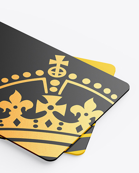 Two Plastic Cards Mockup PSD #1