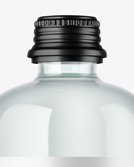 Clear Glass Bottle Mockup PSD #2