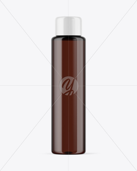 Amber Cosmetic Bottle Mockup PSD #1