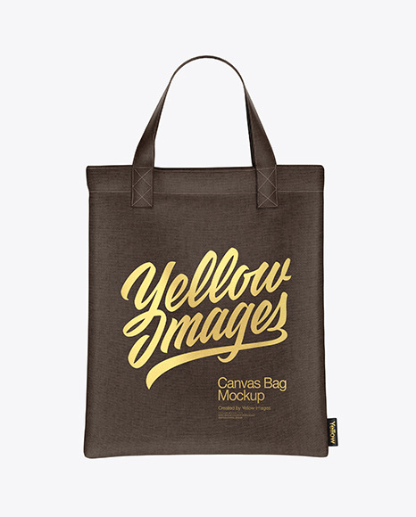 Canvas Bag Mockup In Bag Sack Mockups On Yellow Images Object Mockups