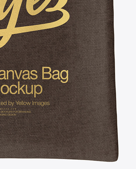 Download Canvas Bag Mockup In Bag Sack Mockups On Yellow Images Object Mockups PSD Mockup Templates