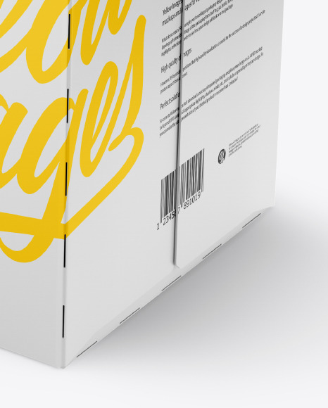 Carton Box Mockup PSD #1