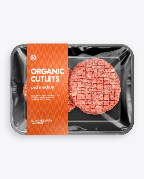 Download Tray W Two Cutlets Mockup In Tray Platter Mockups On Yellow Images Object Mockups