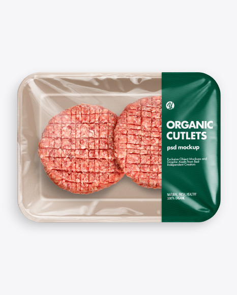 Download Tray W Two Cutlets Mockup In Tray Platter Mockups On Yellow Images Object Mockups