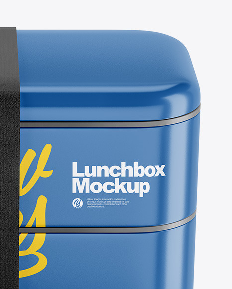 Download Glossy Lunch Box Mockup In Box Mockups On Yellow Images Object Mockups PSD Mockup Templates