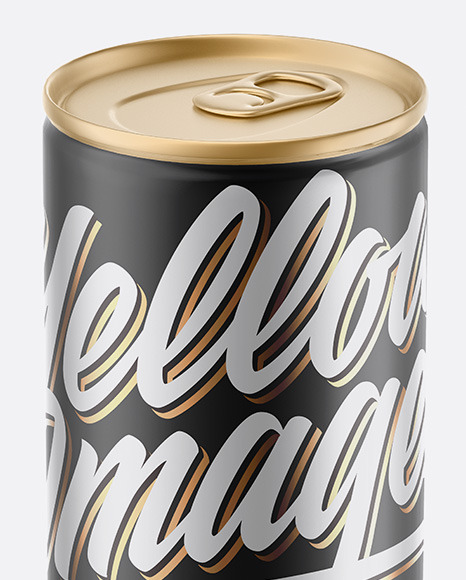 Matte Metallic Drink Can Mockup PSD #5