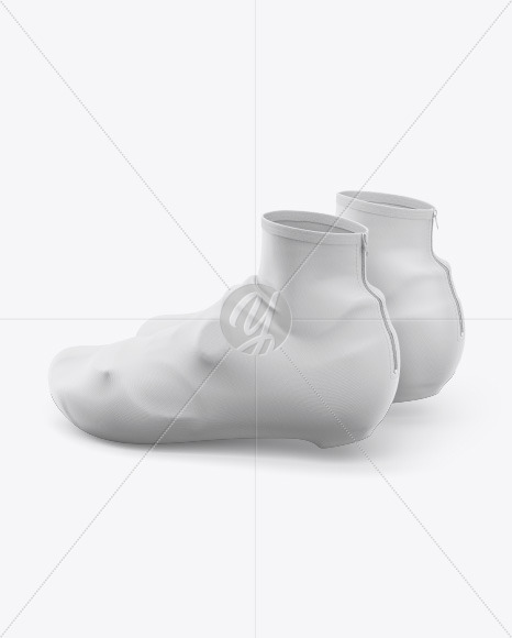 Cycling Shoe Covers Mockup Half Side View In Apparel Mockups On Yellow Images Object Mockups