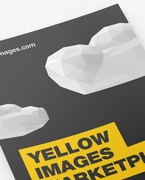 Download A4 Paper Mockup In Stationery Mockups On Yellow Images Object Mockups PSD Mockup Templates