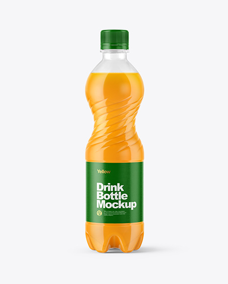 Download Orange Drink Bottle Psd Mockup Yellowimages