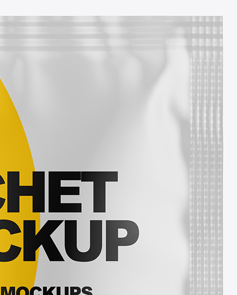 Glossy Sachet Mockup PSD #6