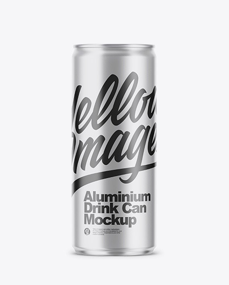 Download 250ml Matte Aluminium Drink Can Mockup In Can Mockups On Yellow Images Object Mockups PSD Mockup Templates