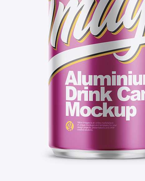 Download 350ml Matte Aluminium Can Psd Mockup Yellowimages