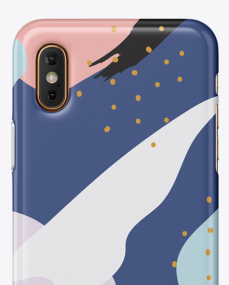 Download Iphone X Glossy Case Mockup In Device Mockups On Yellow Images Object Mockups Yellowimages Mockups