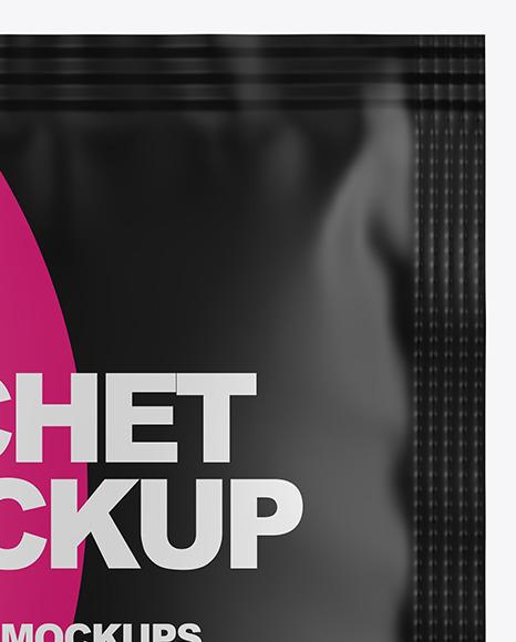 Matte Sachet Mockup PSD #6